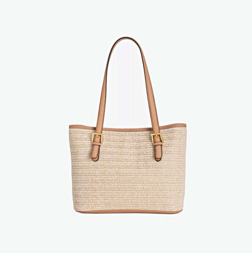 Style & Co Women's Classic Straw Tote in Natural (MSRP $100)